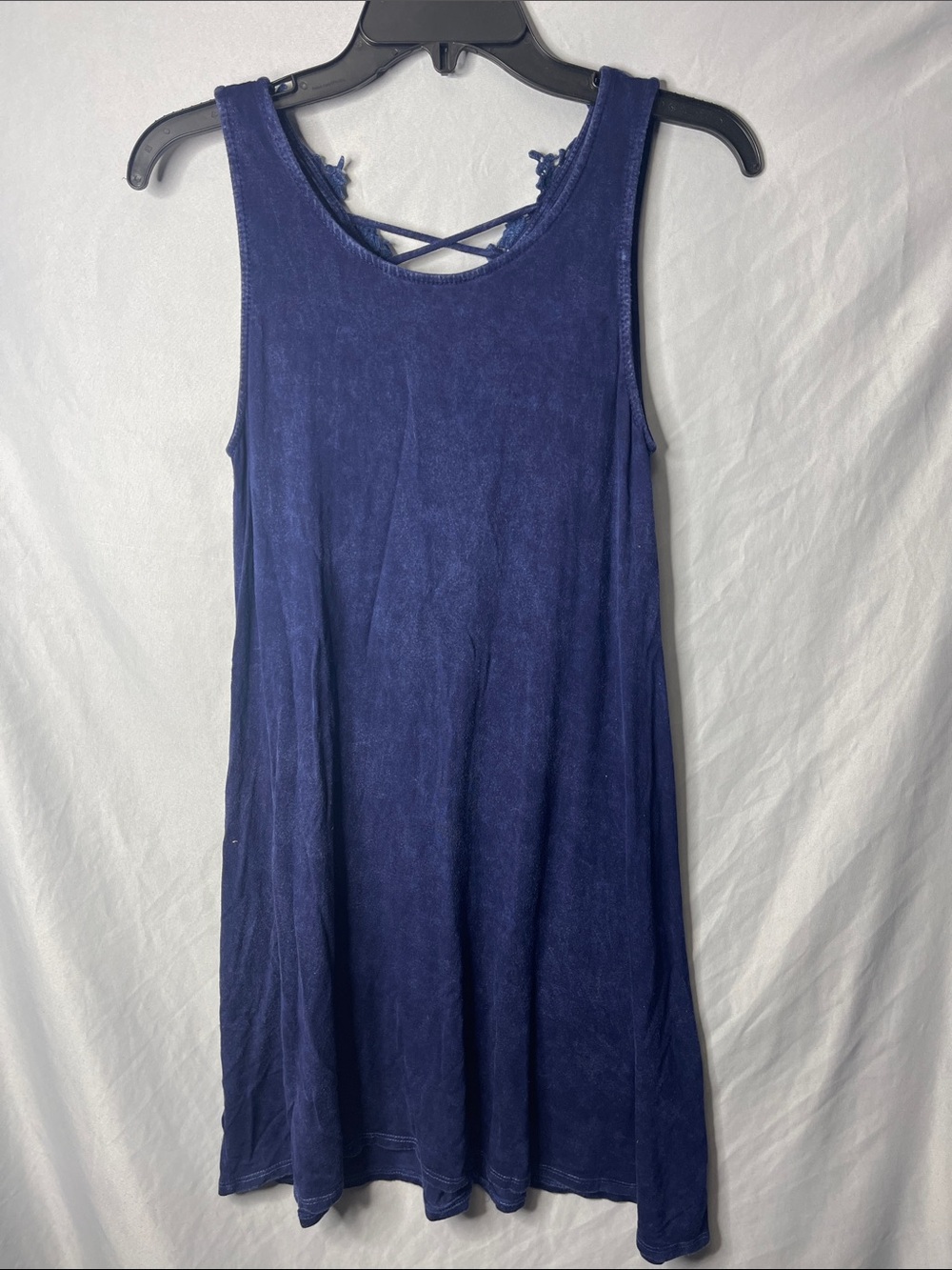 Alyx Indigo Crisscross Back Tank